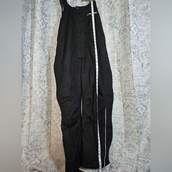 Pure Polaris Bib Snowmobile pants womens size small. Black insulated snow warm - Picture 10 of 15